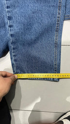 Denim Jeans Straight Fit Simple Blu (M)