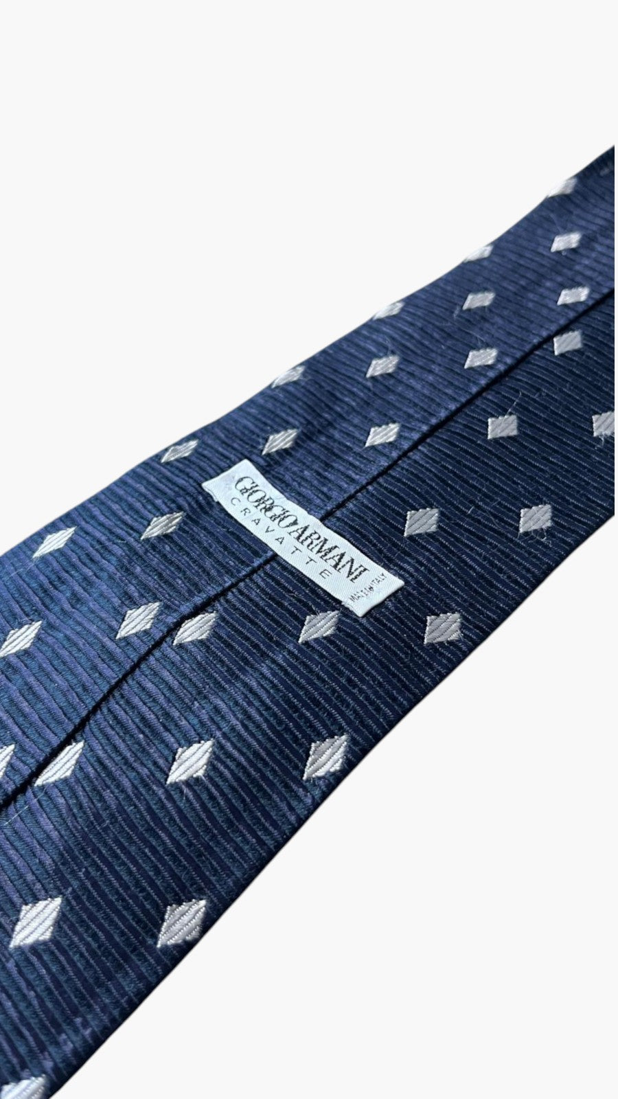 Cravatta Giorgio Armani Blu Notte in Seta