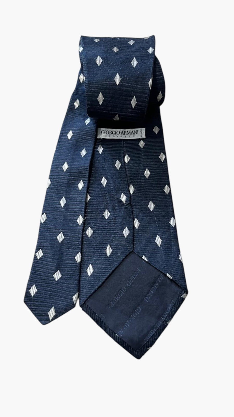 Cravatta Giorgio Armani Blu Notte in Seta