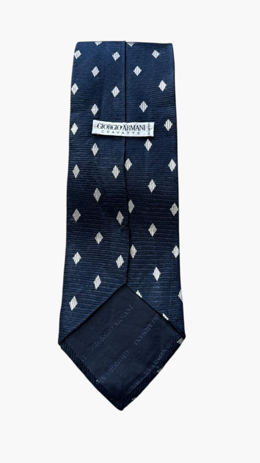 Cravatta Giorgio Armani Blu Notte in Seta