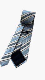 Cravatta Hugo Boss in Seta Azzurra / Marrone