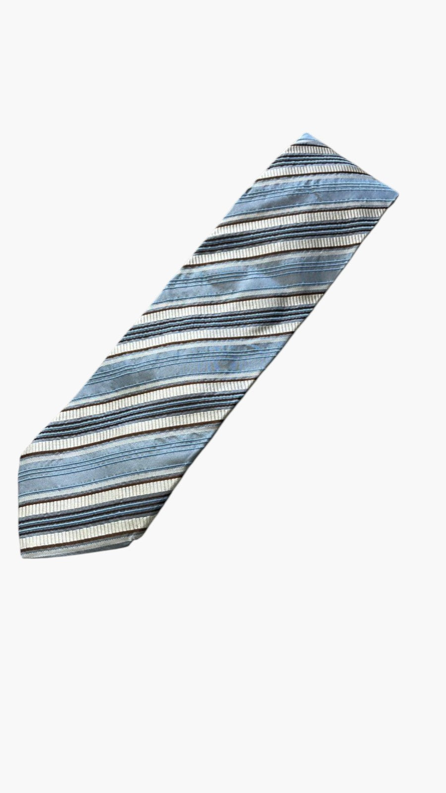 Cravatta Hugo Boss in Seta Azzurra / Marrone