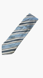 Cravatta Hugo Boss in Seta Azzurra / Marrone