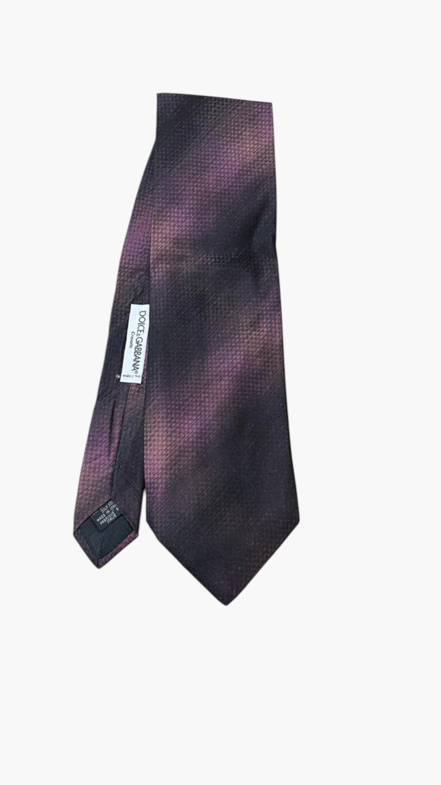 Cravatta Dolce & Gabbana Porpora in Pura Seta