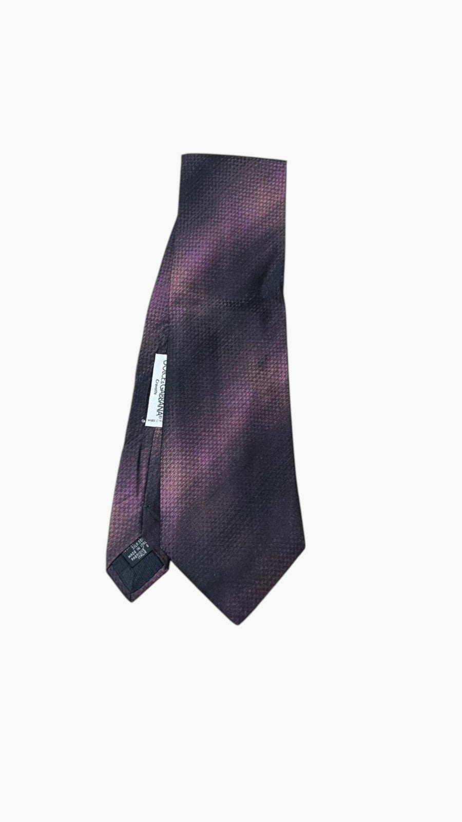 Cravatta Dolce & Gabbana Porpora in Pura Seta