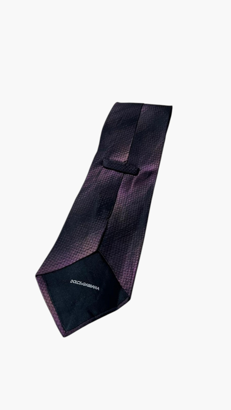 Cravatta Dolce & Gabbana Porpora in Pura Seta