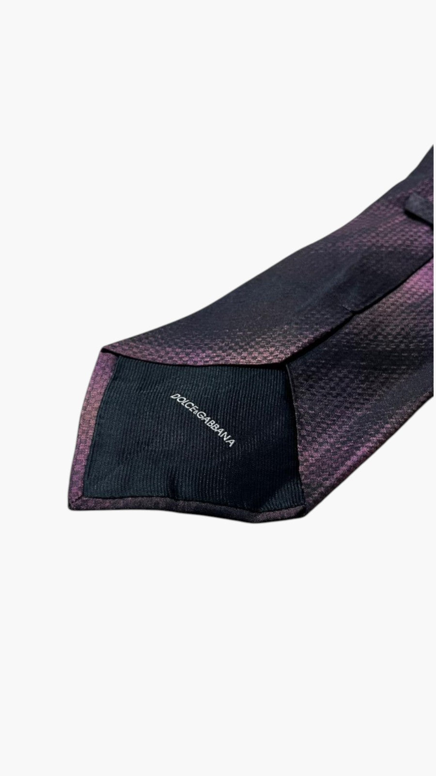 Cravatta Dolce & Gabbana Porpora in Pura Seta