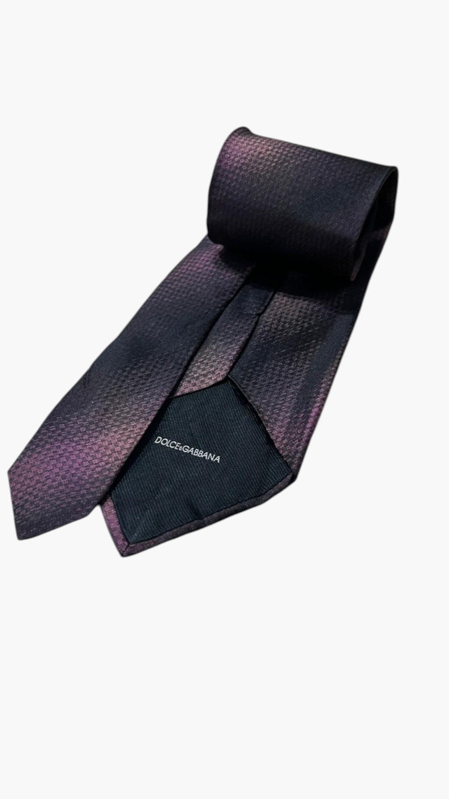 Cravatta Dolce & Gabbana Porpora in Pura Seta