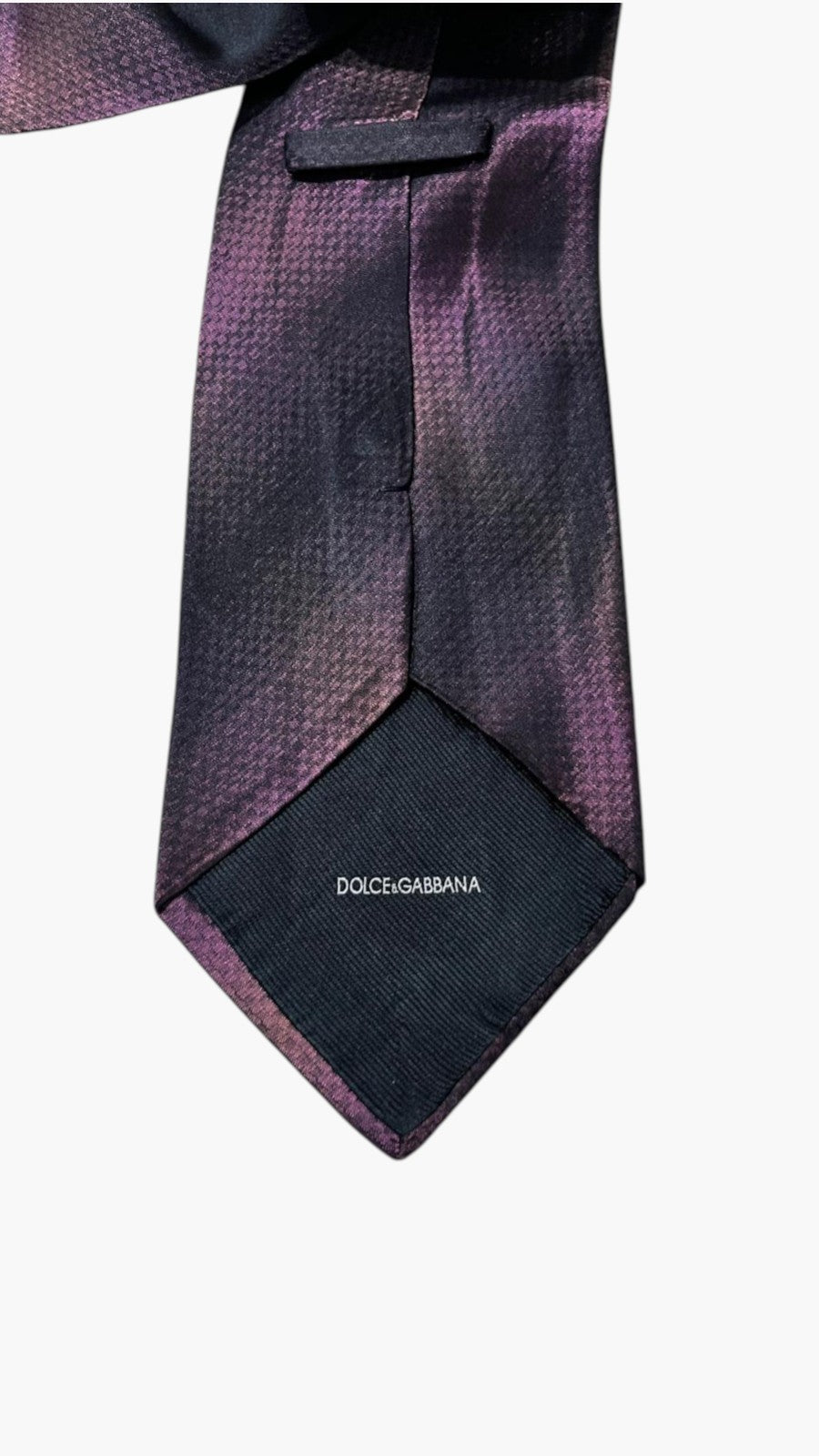 Cravatta Dolce & Gabbana Porpora in Pura Seta