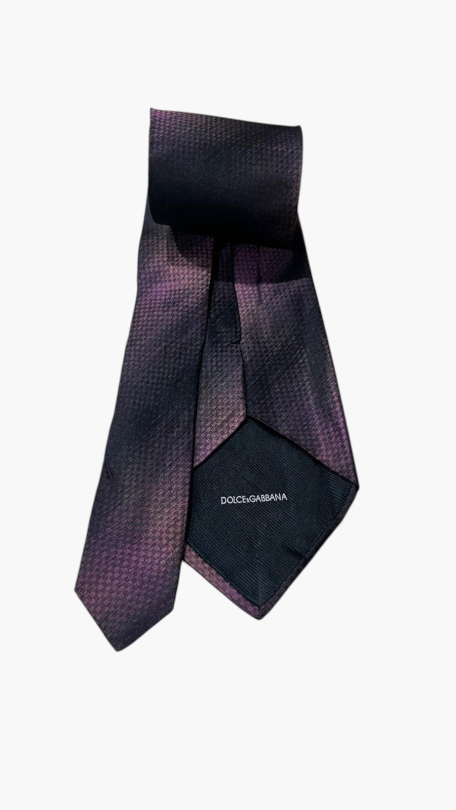 Cravatta Dolce & Gabbana Porpora in Pura Seta