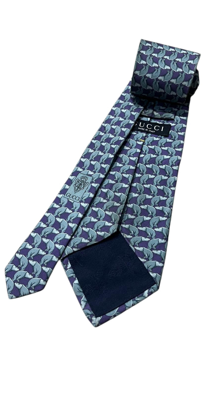 Cravatta Gucci con Fantasia in Pura Seta