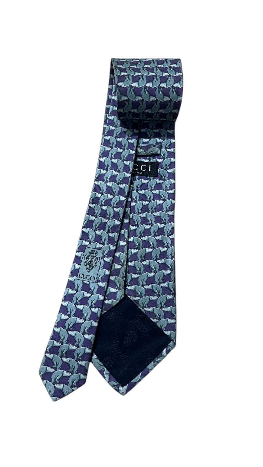 Cravatta Gucci con Fantasia in Pura Seta