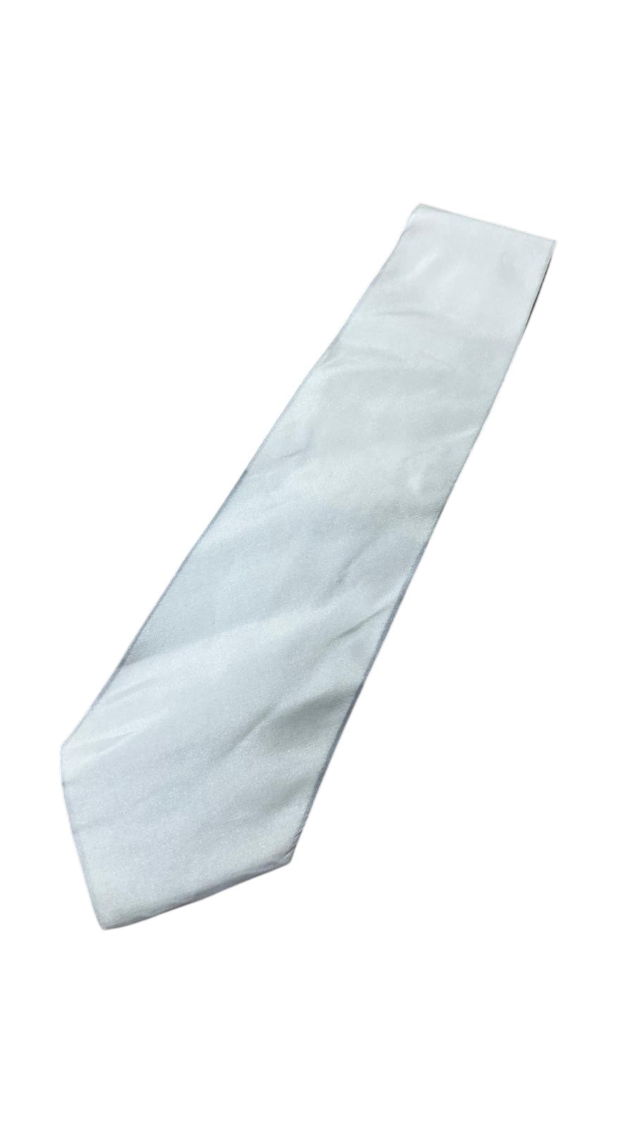 Cravatta Calvin Klein Bianca Monocolore