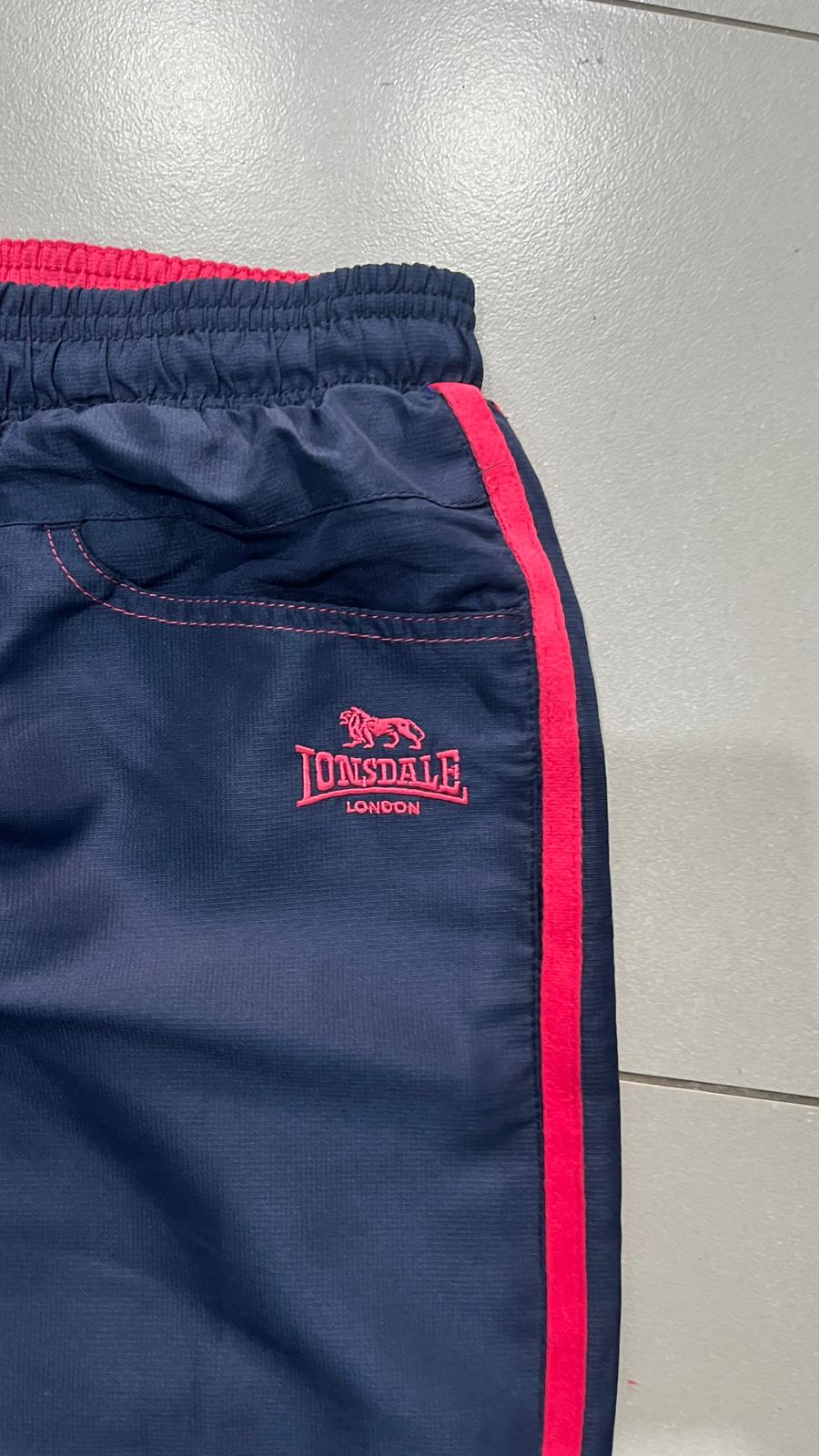 TrackPants Everlast Blu / Rosa Super Baggy Acetato da Donna (S)
