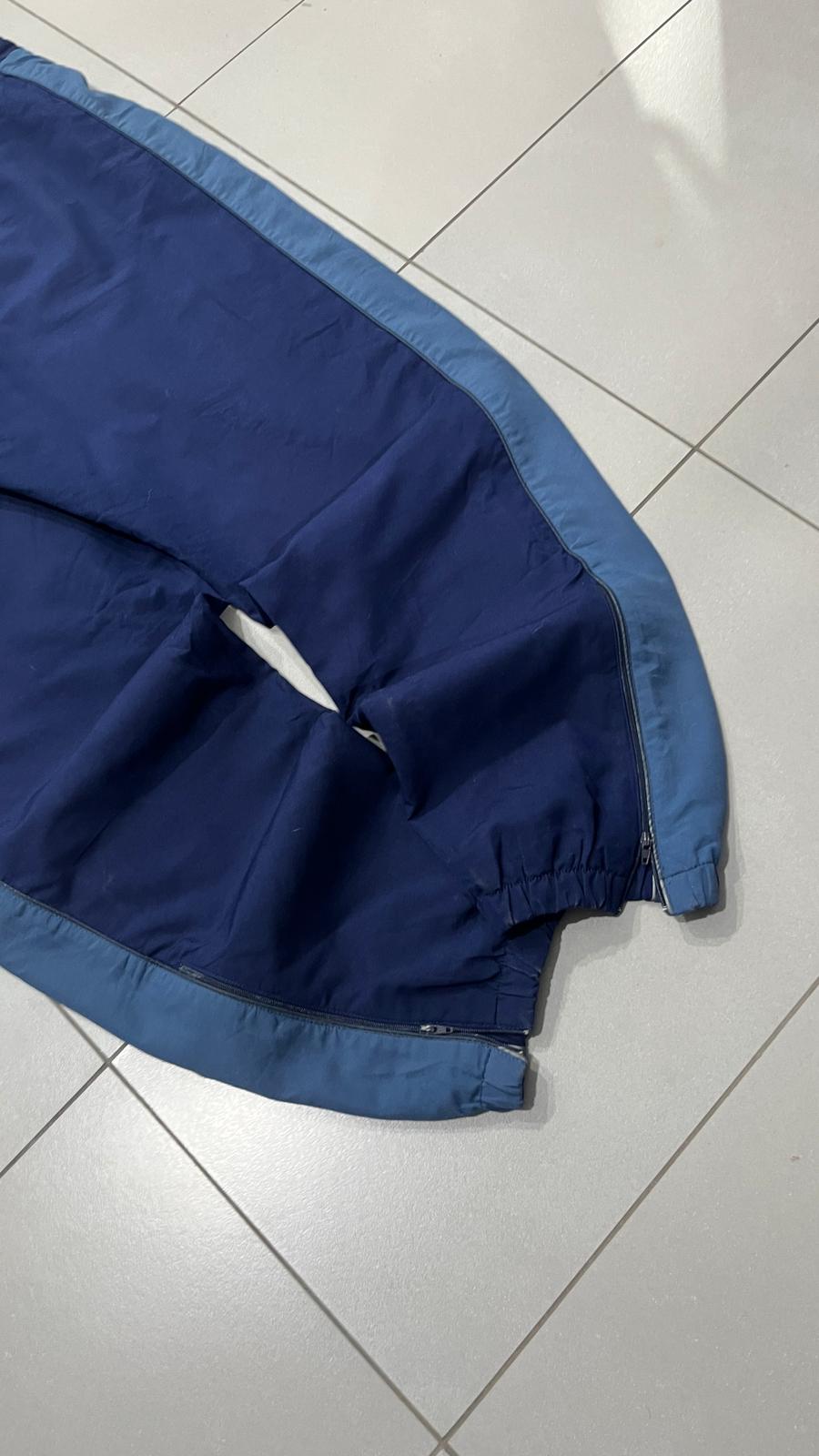 TrackPants Asics Vintage Blu Marino / Azzurro - Tuta Asics Baggy (XL)