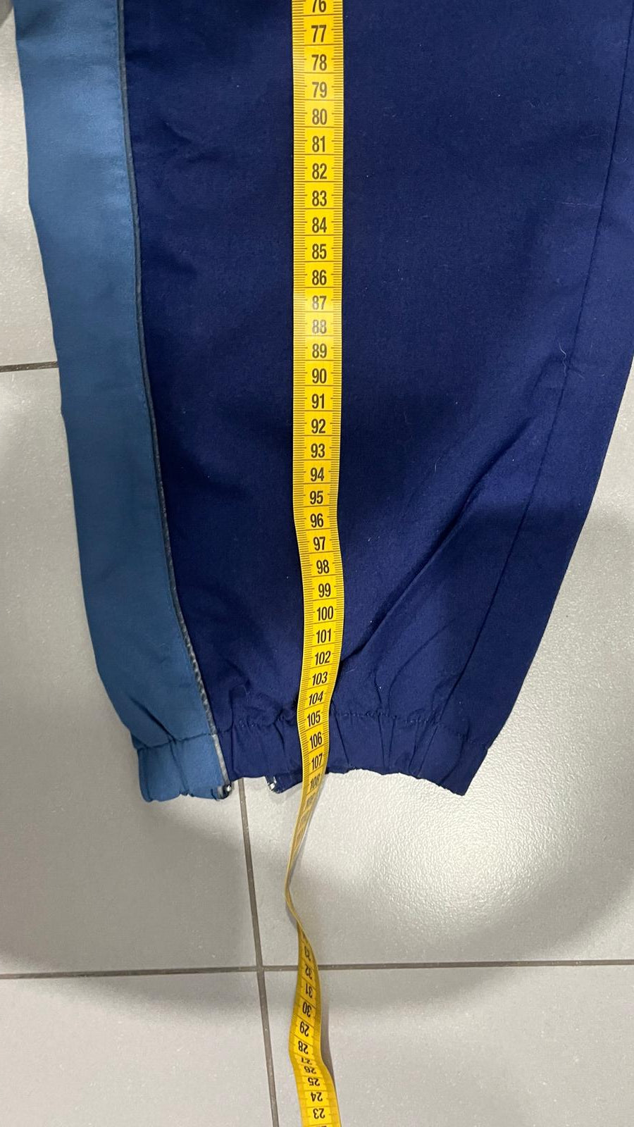 TrackPants Asics Vintage Blu Marino / Azzurro - Tuta Asics Baggy (XL)