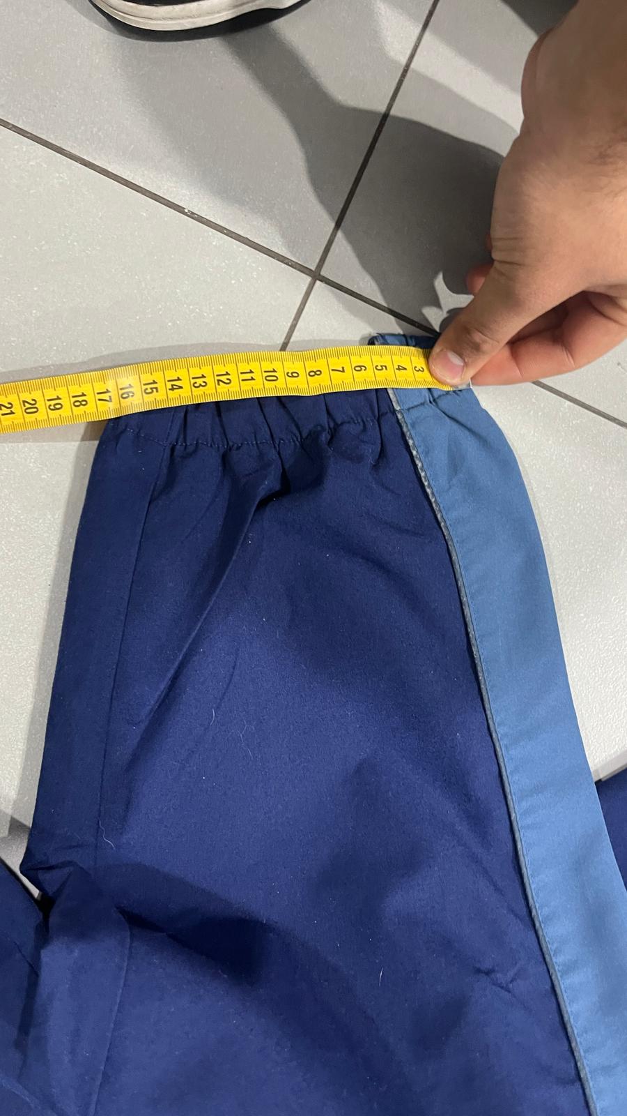 TrackPants Asics Vintage Blu Marino / Azzurro - Tuta Asics Baggy (XL)