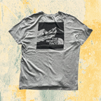 T-Shirt The North Face Grigia con Stampa (L)