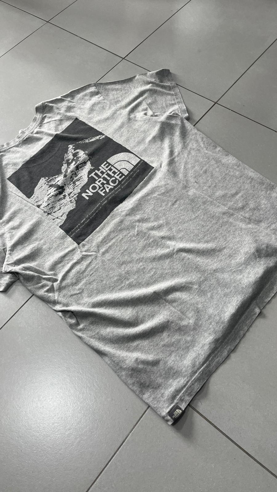 T-Shirt The North Face Grigia con Stampa (L)