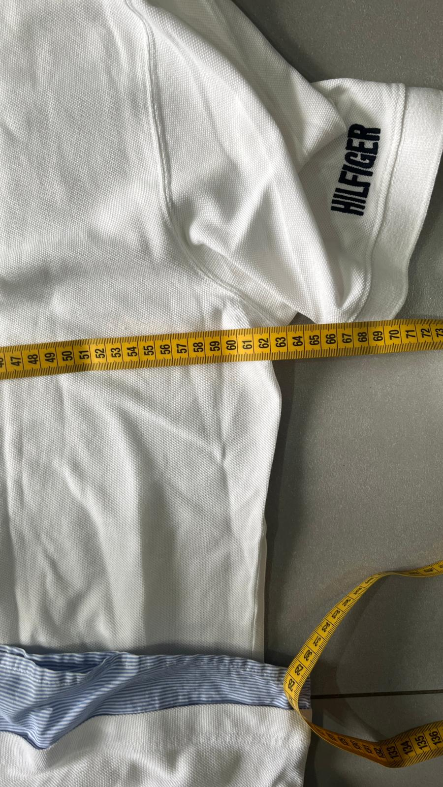 Polo Tommy Hilfiger con Ricamo Bianca (XXL)