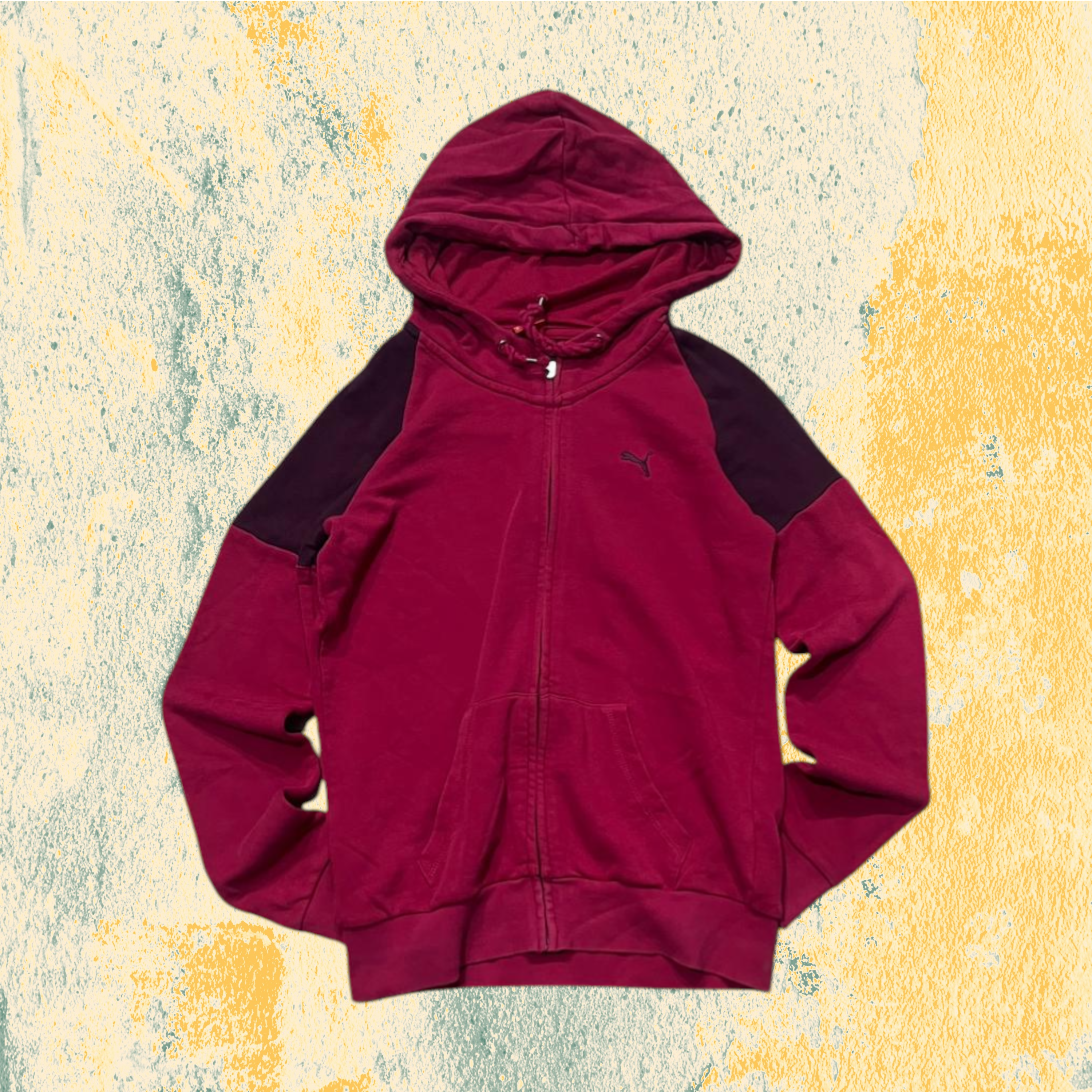 Felpa Puma con Zip Bicolor (M) da Donna