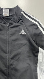 TrackJacket Adidas Nera con Zip (L Bambino - veste una S Donna)