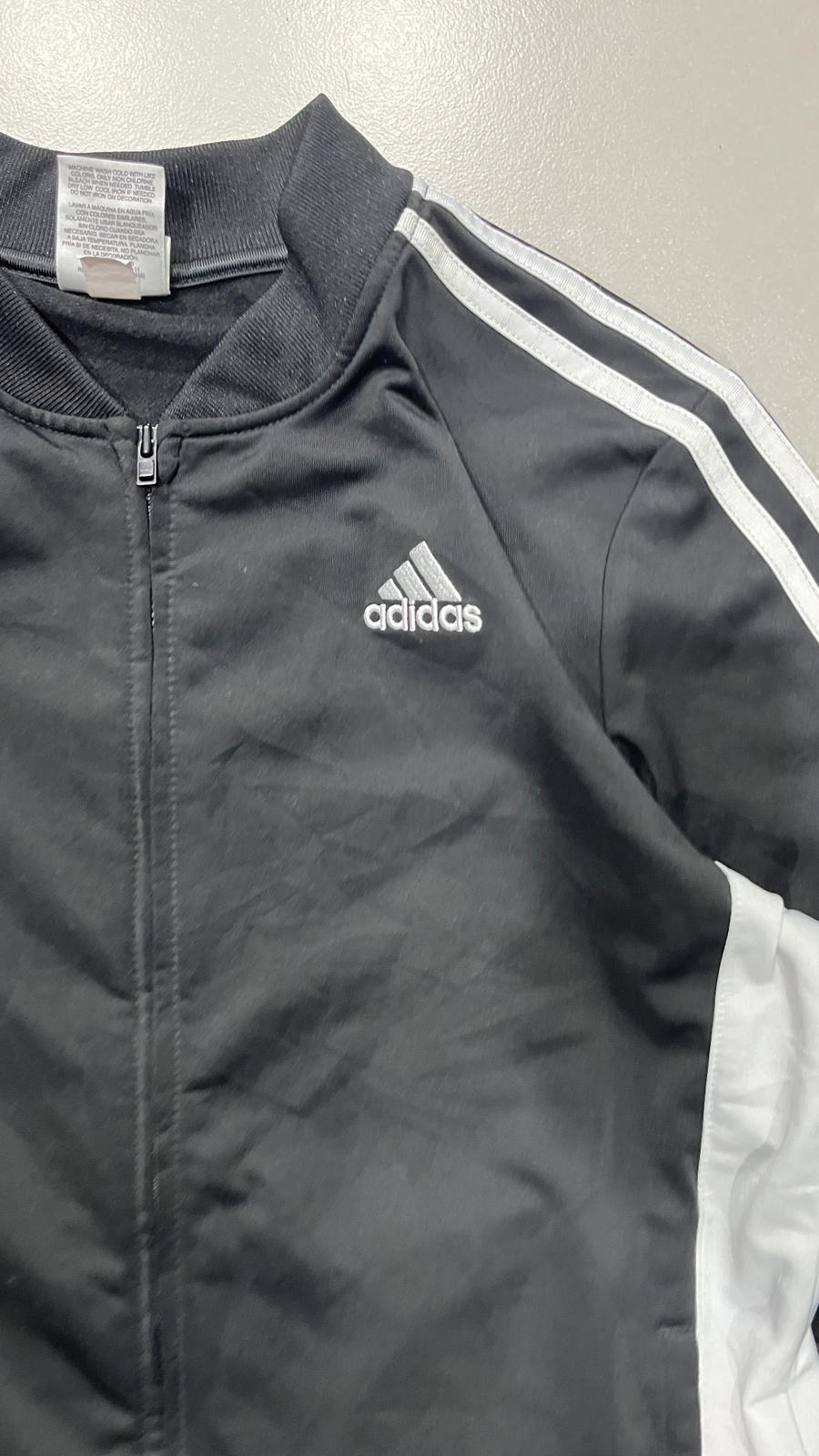 TrackJacket Adidas Nera con Zip (L Bambino - veste una S Donna)