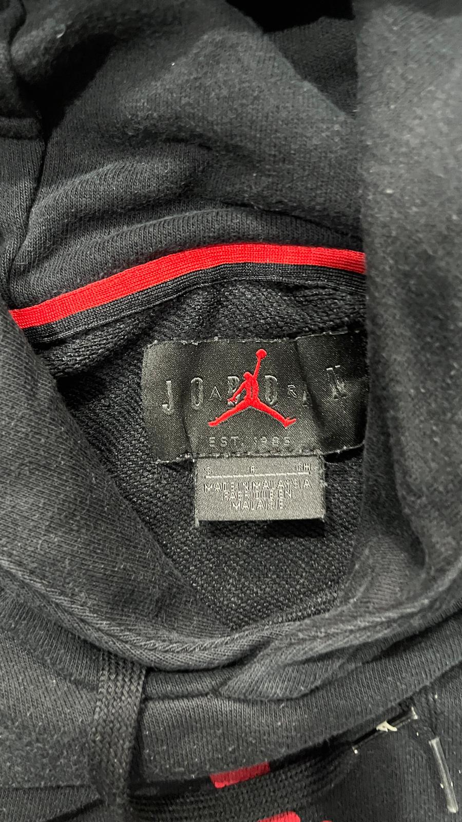 Felpa Air Jordan Nera con Stampa (S)