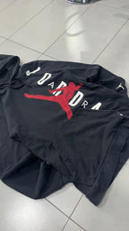 Felpa Air Jordan Nera con Stampa (S)