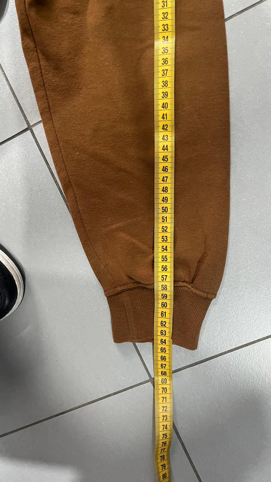 Felpa Girocollo Boxy Fit Marrone / Cammello (M)