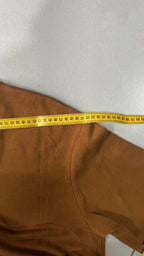 Felpa Girocollo Boxy Fit Marrone / Cammello (M)