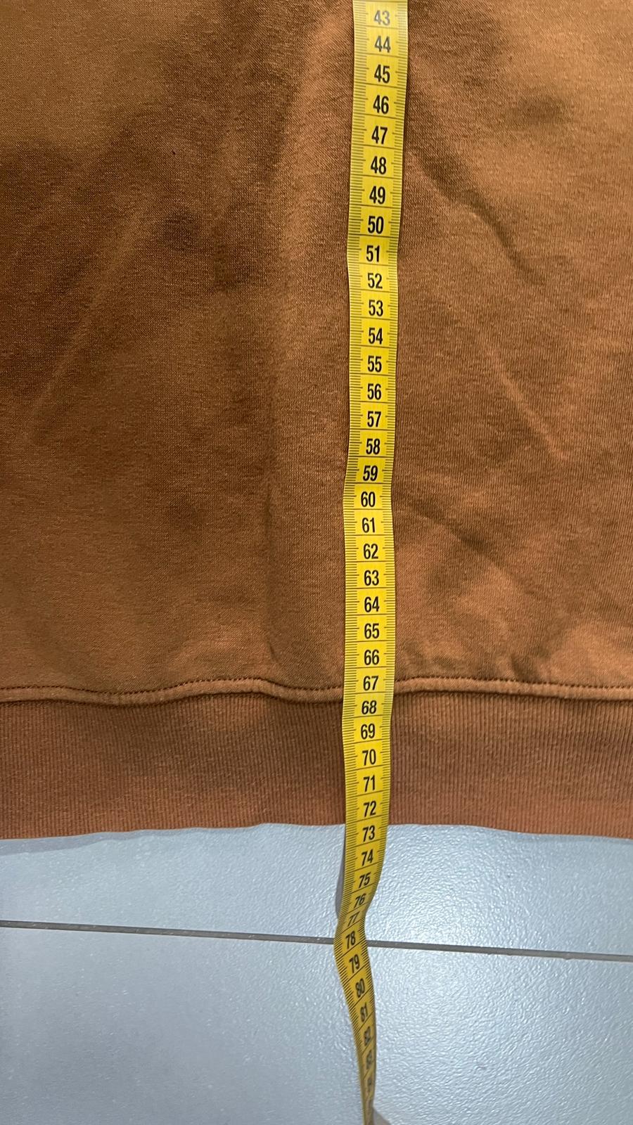 Felpa Girocollo Boxy Fit Marrone / Cammello (M)