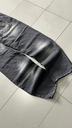 Denim Jeans Baggy Fit Particular con Abrasione (L)