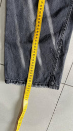 Denim Jeans Baggy Fit Particular con Abrasione (L)