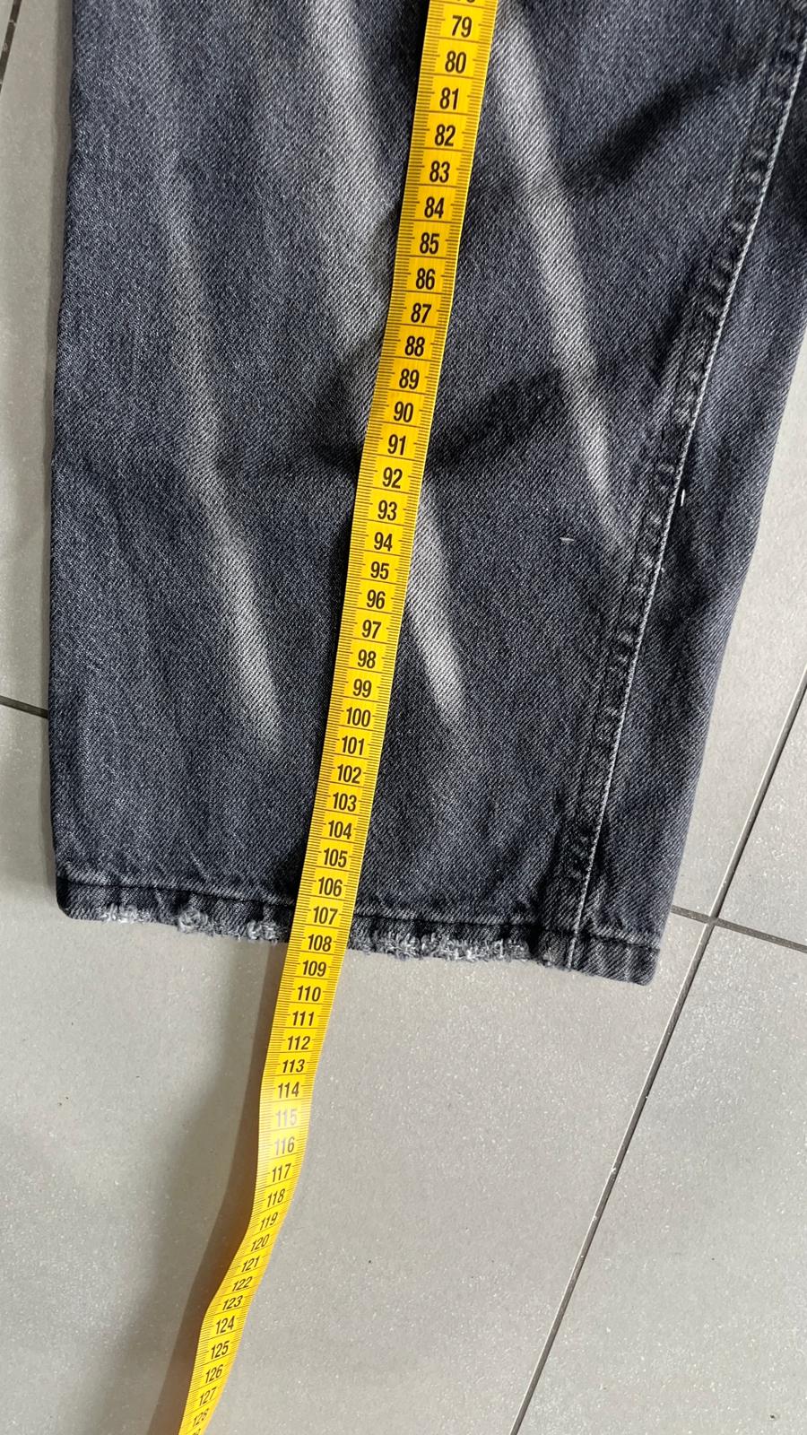 Denim Jeans Baggy Fit Particular con Abrasione (L)
