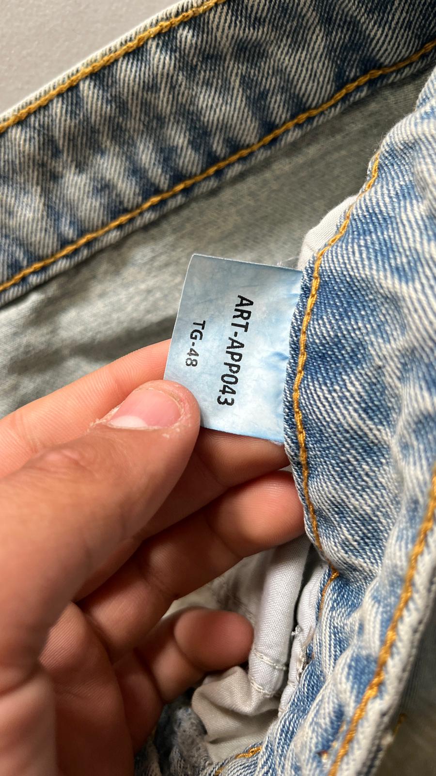 Jeans Baggy Fit Painted Particular Denim Balloon (L)