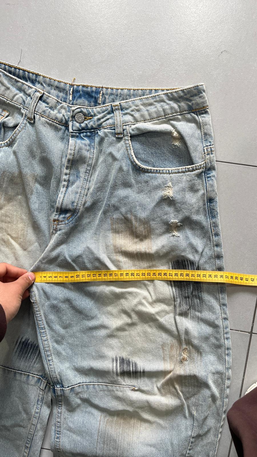 Jeans Baggy Fit Painted Particular Denim Balloon (L)
