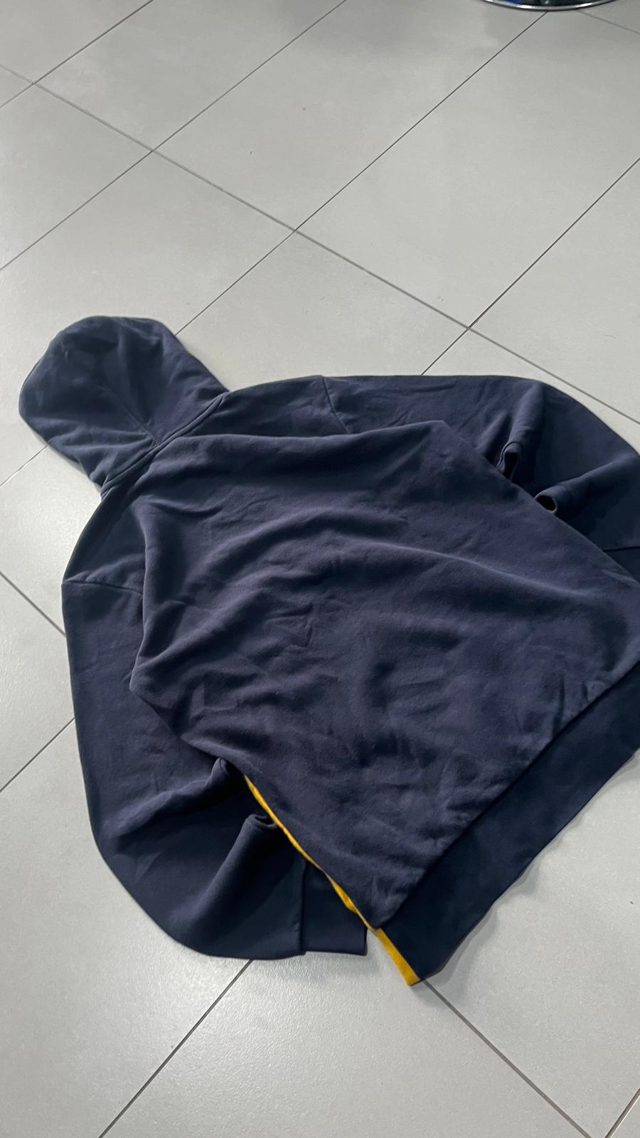 Felpa Champion Blu marino e Gialla (XL Bambino veste una M Donna)