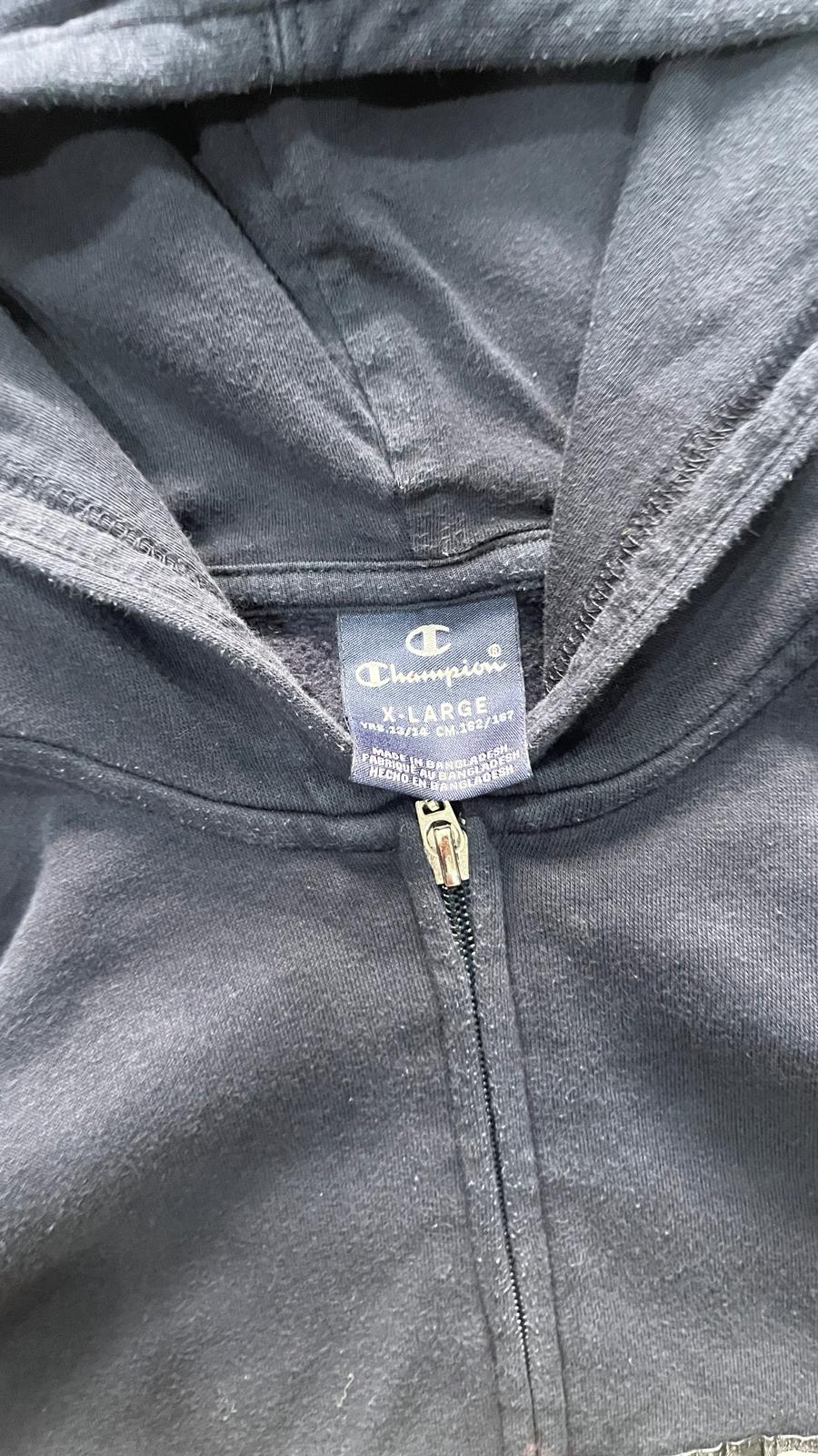 Felpa Champion Blu marino e Gialla (XL Bambino veste una M Donna)