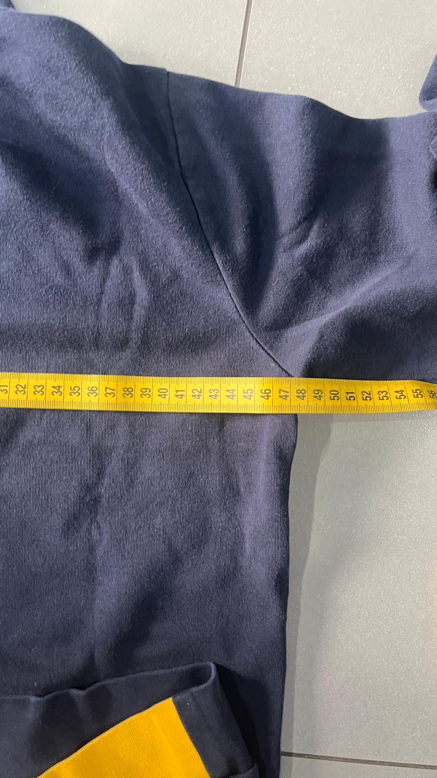 Felpa Champion Blu marino e Gialla (XL Bambino veste una M Donna)