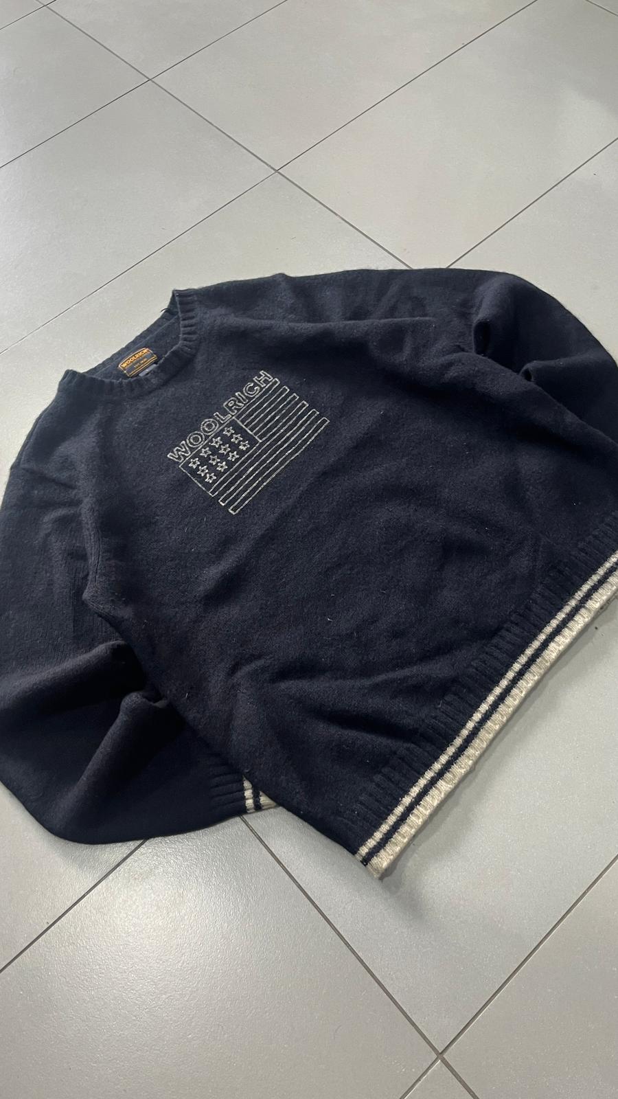 Maglione Woolrich con Stampa Centrale Vintage Piece (L)