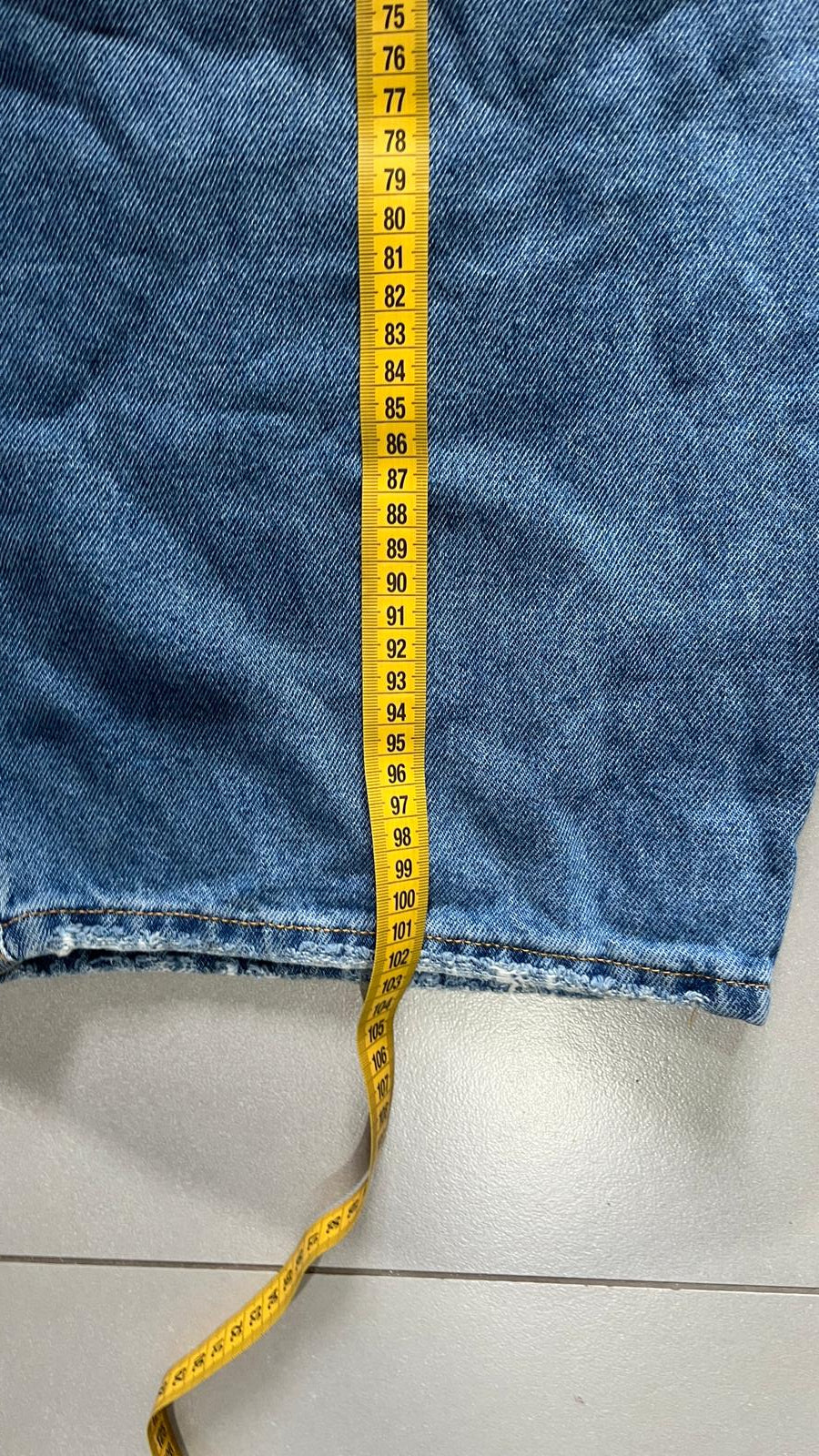 Denim Jeans Baggy Fit Balloon Lavaggio "Sporco" (M)