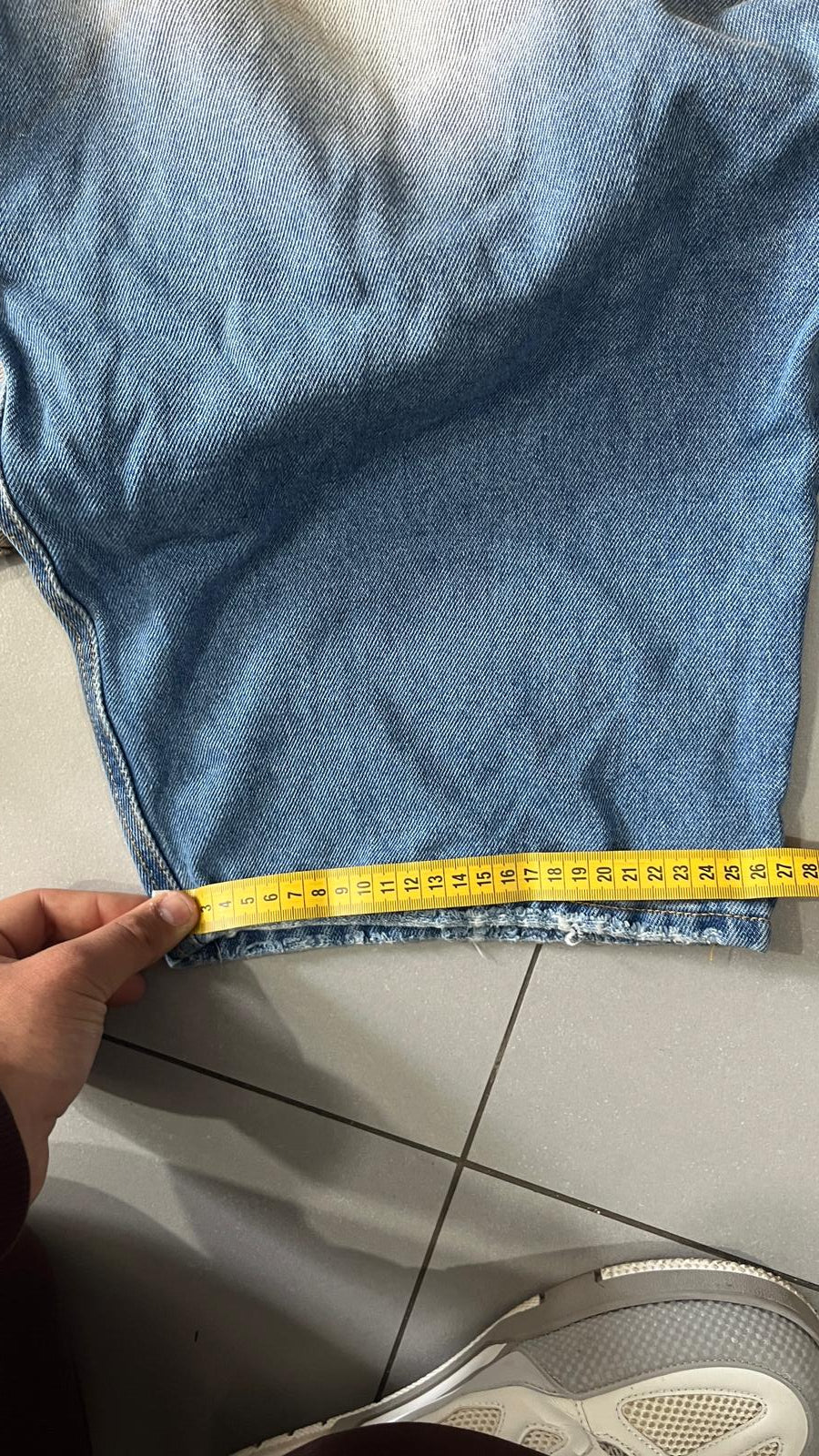 Denim Jeans Baggy Fit Balloon Lavaggio "Sporco" (M)