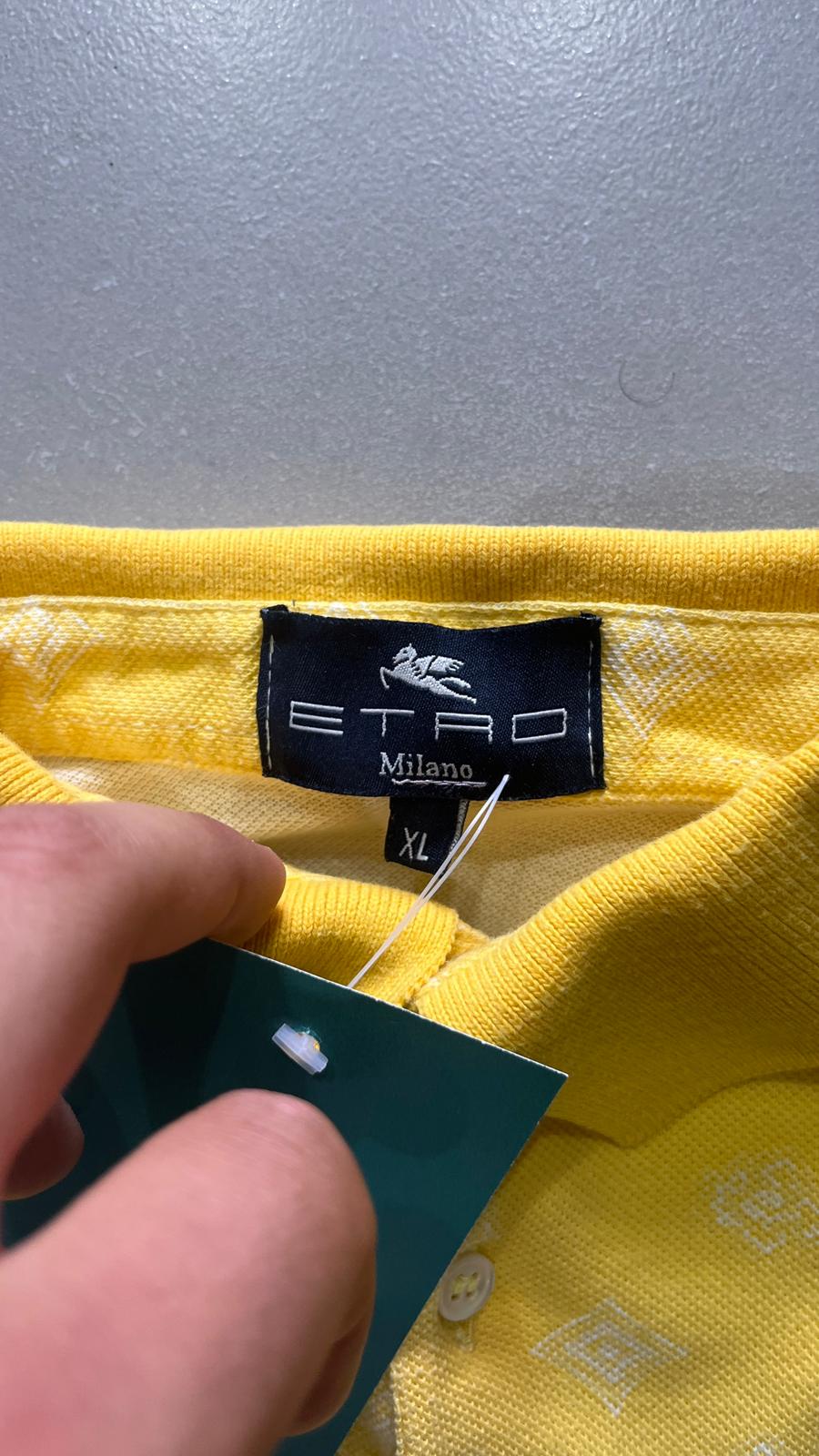 Polo Etrò Milano Gialla con Particolari (XL)