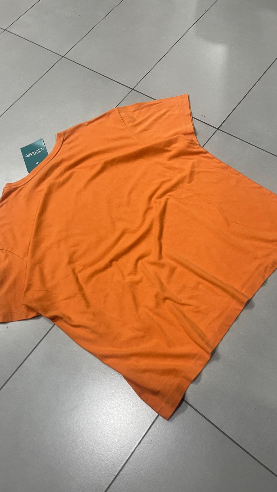 T-Shirt Ralph Lauren Arancione Simple Logo Embrodiered (L)