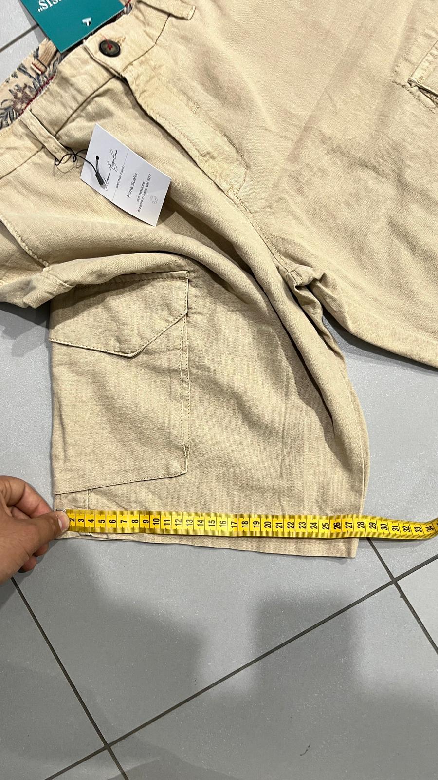 Pantaloncino Cargo con Tasconi Beige (XL)