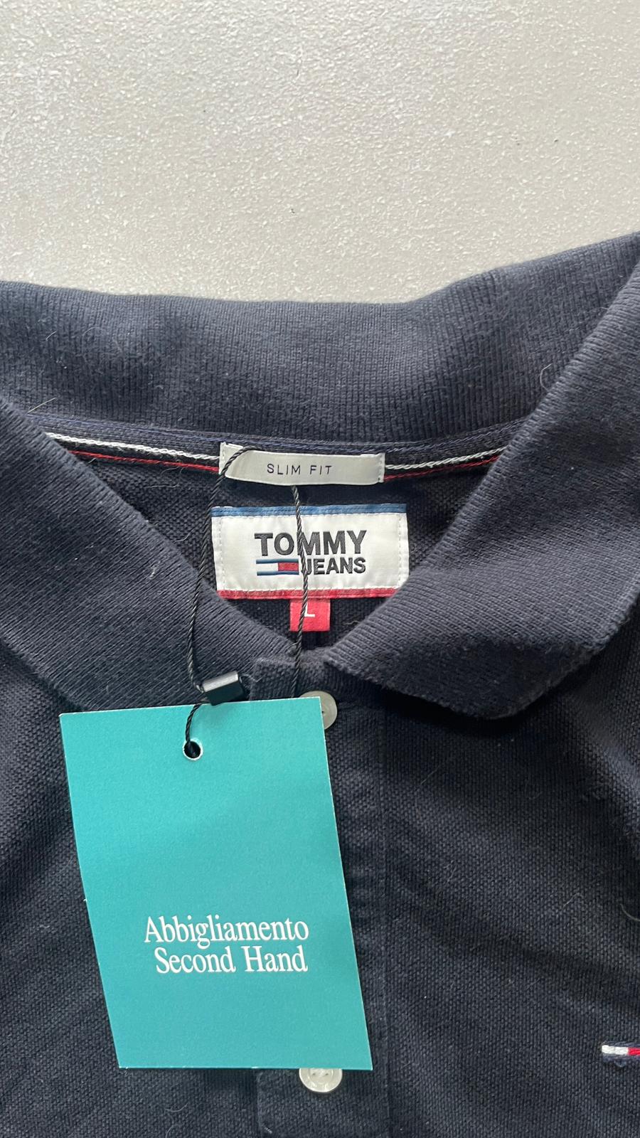 Polo Tommy Hilfiger Lunga Nera Simple (L) Da Donna