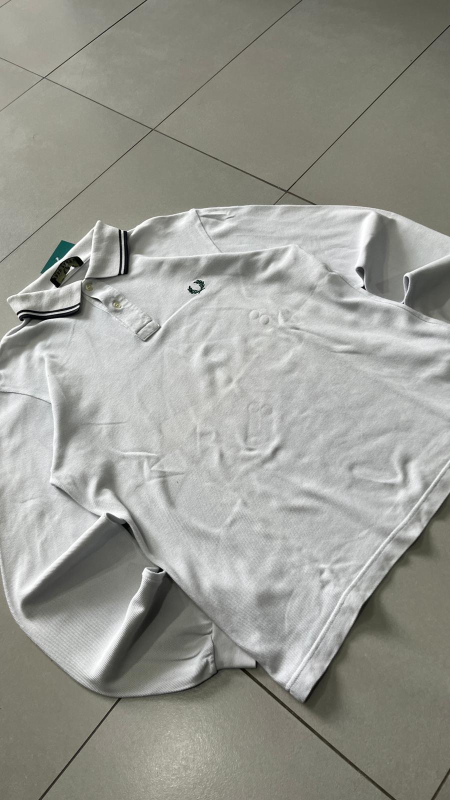 Polo Fred Perry Longsleeve - Polo Bianca a Maniche Lunghe (S)