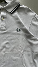 Polo Fred Perry Longsleeve - Polo Bianca a Maniche Lunghe (S)
