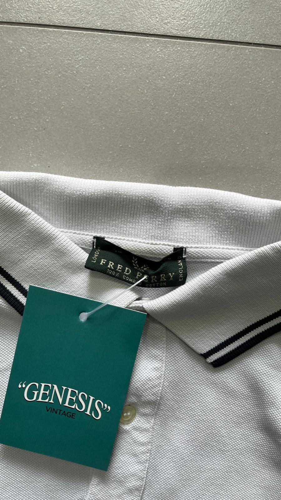 Polo Fred Perry Longsleeve - Polo Bianca a Maniche Lunghe (S)